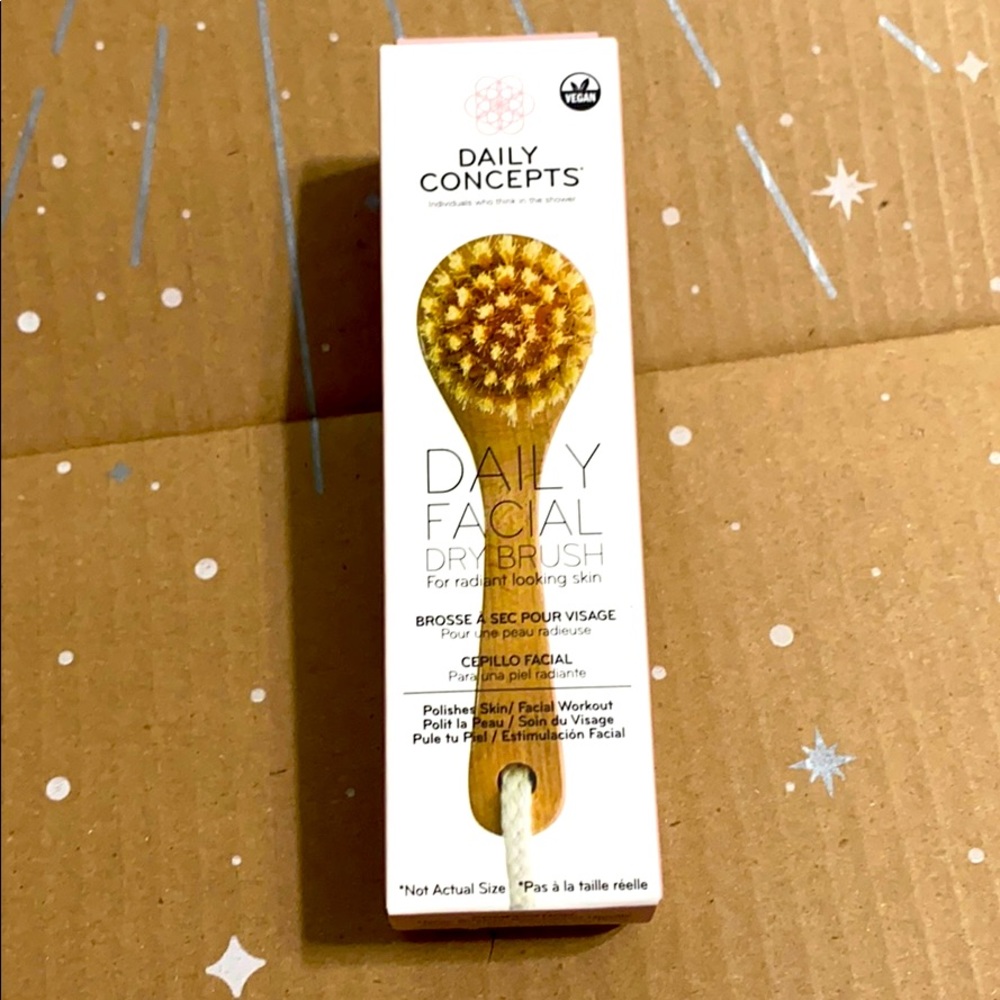 Daily facial dry brush